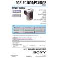 SONY DCRPC1000 Service Manual