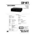 SONY CDPM71 Service Manual