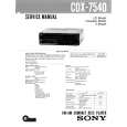 SONY CDX7540 Service Manual