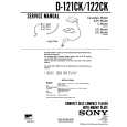 SONY D-121CK Service Manual