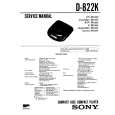 SONY D-822K Service Manual