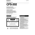 SONY CFS-202 Owner's Manual