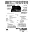 SONY D70 Service Manual