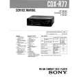 SONY CDXR77 Service Manual