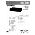 SONY CDP990 Service Manual