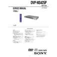 SONY DVP-NS425P Owner's Manual