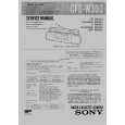 SONY CFS-W303 Service Manual