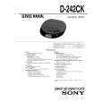 SONY D242CK Service Manual