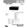 SONY CDX7561 Service Manual