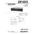 SONY CDPCE575 Service Manual