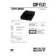 SONY CDPFLX1 Service Manual