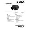 SONY D243CK Service Manual