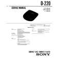 SONY D-220 Service Manual