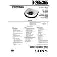 SONY D365 Service Manual