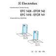 ELECTROLUX EFCR142X Owner's Manual