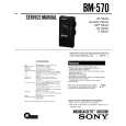 SONY BM570 Service Manual