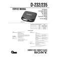 SONY D-232 Service Manual