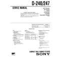 SONY D-240 Service Manual