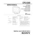 SONY CPDG500 Service Manual