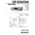 SONY CDPCE245 Service Manual