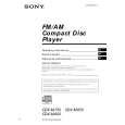 SONY CDXM750 Service Manual