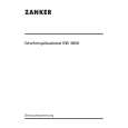 ZANKER GW3850W Owner's Manual