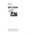 SONY BVS3100P Service Manual