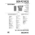 SONY DCR-PC7 Owner's Manual