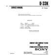 SONY D-33K Service Manual