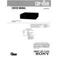 SONY CDPH500 Service Manual