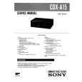 SONY CDXA15 Service Manual