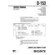 SONY D153 Service Manual