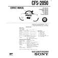 SONY CFS-2050 Owner's Manual