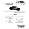 SONY CFSW305L Service Manual