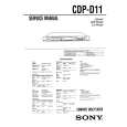 SONY CDP-D11 Owner's Manual