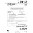 SONY DE401SR Service Manual