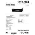 SONY CDXC660 Service Manual