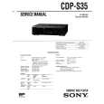 SONY CDP-S35 Service Manual