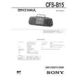 SONY CFSB15