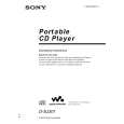 SONY DSJ301 Owner's Manual