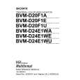 SONY BVM-D20F1A Service Manual