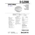 SONY DEJ2000 Service Manual