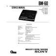 SONY BM60 Service Manual