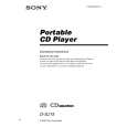 SONY D-SJ15 Owner's Manual