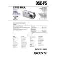 SONY DSCP5 Service Manual