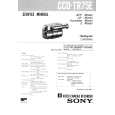 SONY CCDTR75E Service Manual