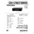 SONY CDXC760 Service Manual