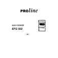 ELECTROLUX EFG502 Owner's Manual