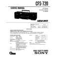 SONY CFS720 Service Manual