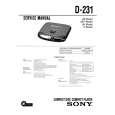 SONY D-231 Service Manual